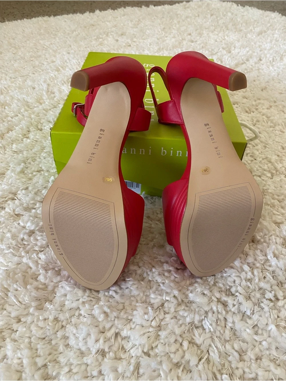 Gianni Bini Ophylia Red Platform Heels